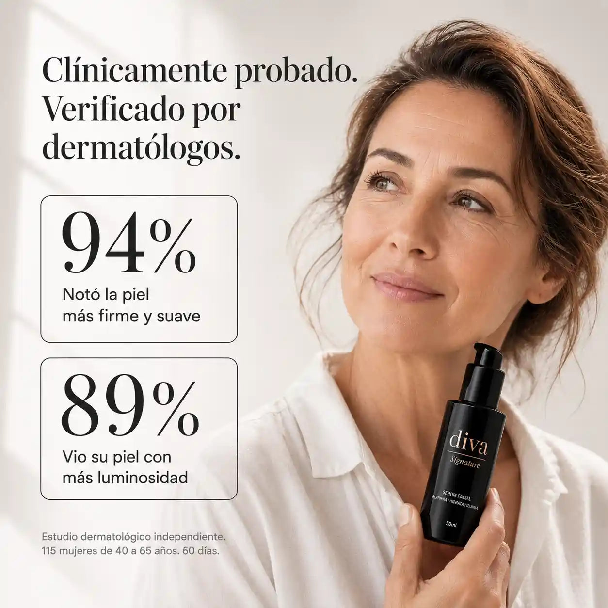 SIGNATURE · Serum Facial Reafirmante, Hidratante e Iluminador