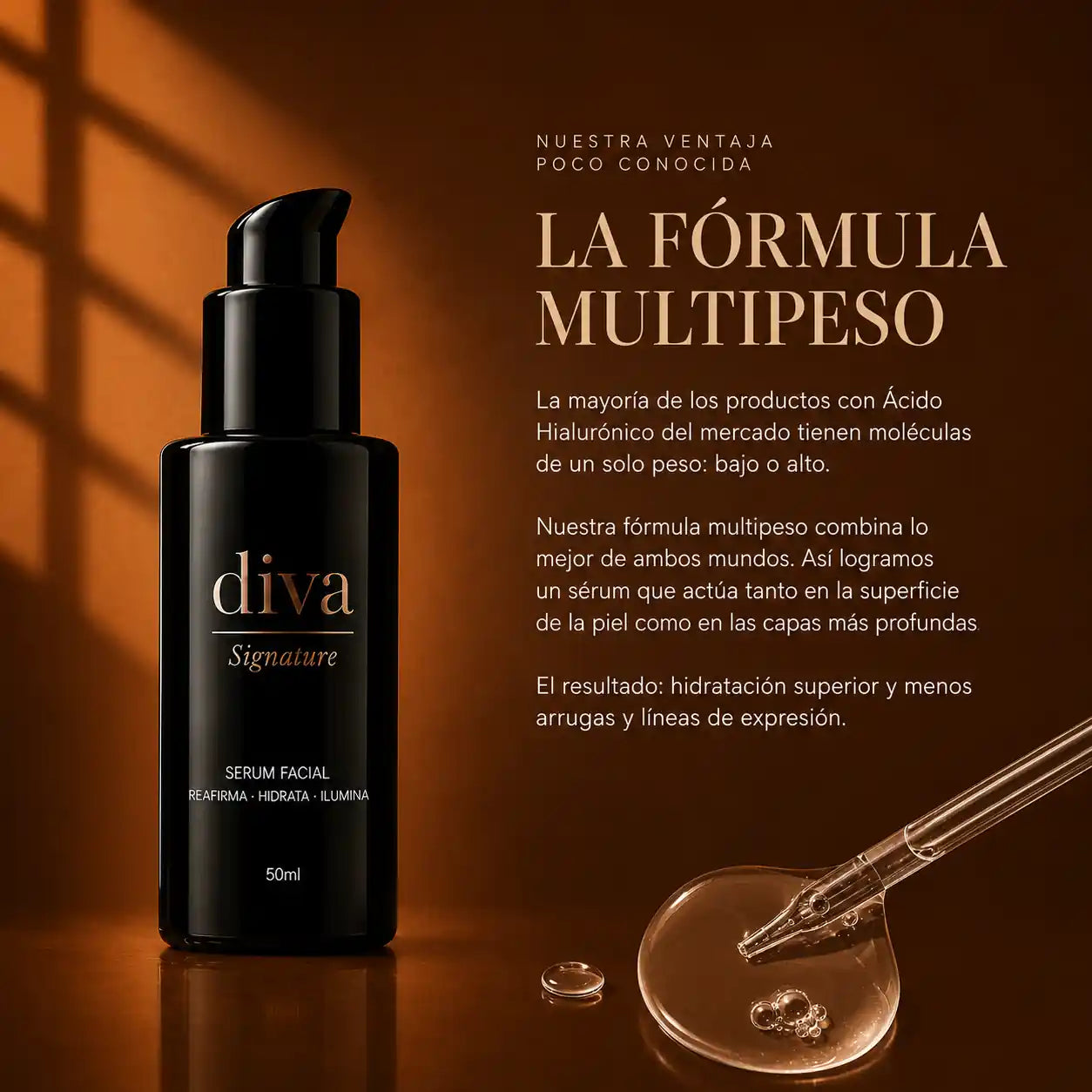 SIGNATURE · Serum Facial Reafirmante, Hidratante e Iluminador