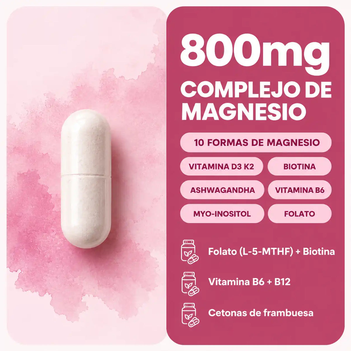 Complejo de Magnesio 20 en 1 - Vitalidad para mujeres